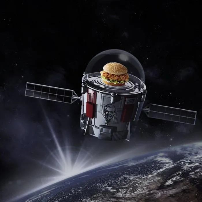 要上天？KFC汉堡即将搭乘大气球开启太空之旅