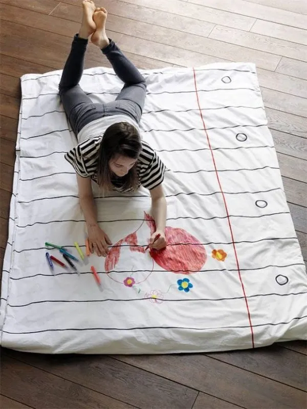 Doodle Duvet 一床可以画画的被子