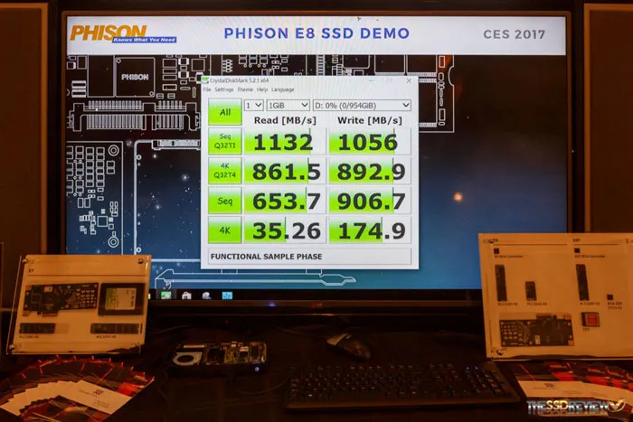 群联展示PS5008-E8主控，未来的NVMe SSD杀价急先锋