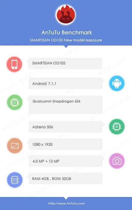 锤子新机坚果Pro配置放出：骁龙626处理器、Android 7.1.1系统