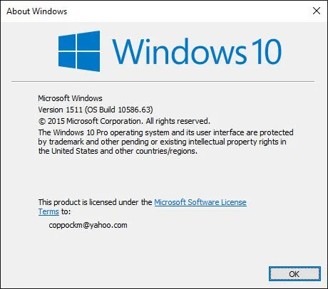 微软向非Insider PC推送Windows 10 build 10586.63更新