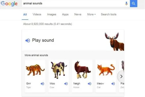 享受动物之声：谷歌新功能听麋鹿火鸡怎么叫