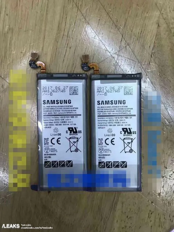 不出所料 三星Note 8电池容量3300mAh