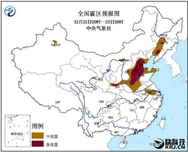 霾橙色预警继续：明天少出门