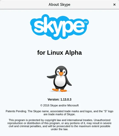 Skype for Linux Alpha 1.13发布：支持发送短信