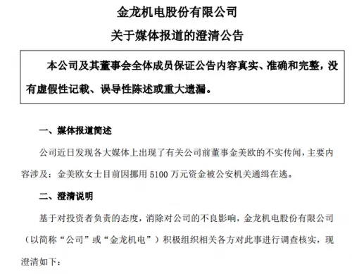 董事长千金挪用5100万元在逃？公告称她在家带孩子