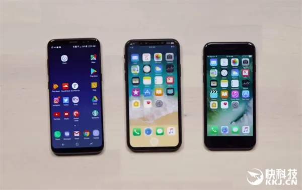 iPhone 8原型机“亮屏”！对比7代/三星S8震撼