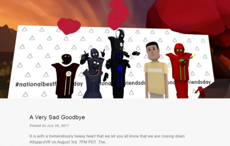 VR社交“前浪”AltspaceVR已“死在沙滩上”，“后浪”们该何去何从