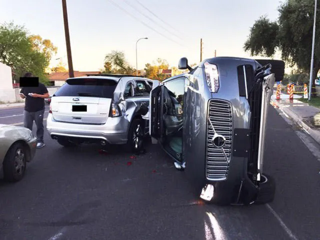 翻车事故后 Uber自动驾驶汽车重新上路试验