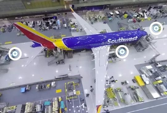 波音推出全新互动网站 带你360度“参观”波音737工厂