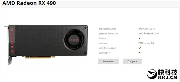 本月发？AMD RX 490跑分泄露：小胜GTX 1070