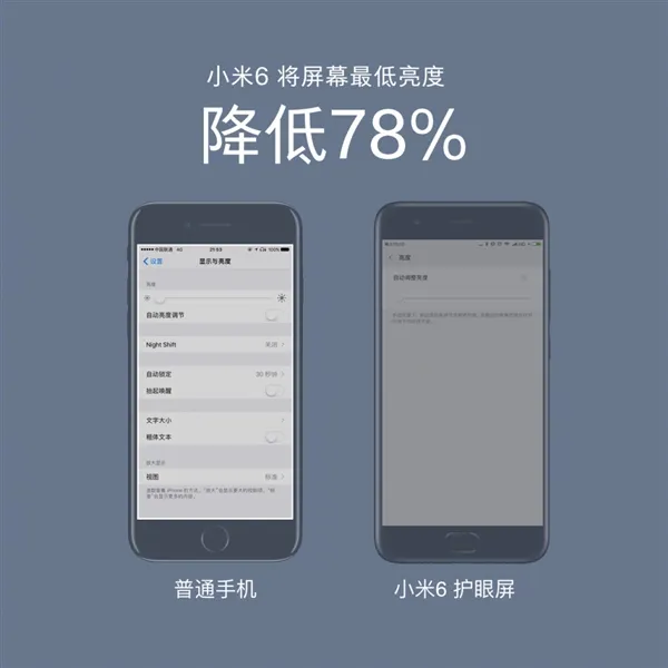 揭秘小米6超暗1nit夜光屏：夜晚如同萤火虫