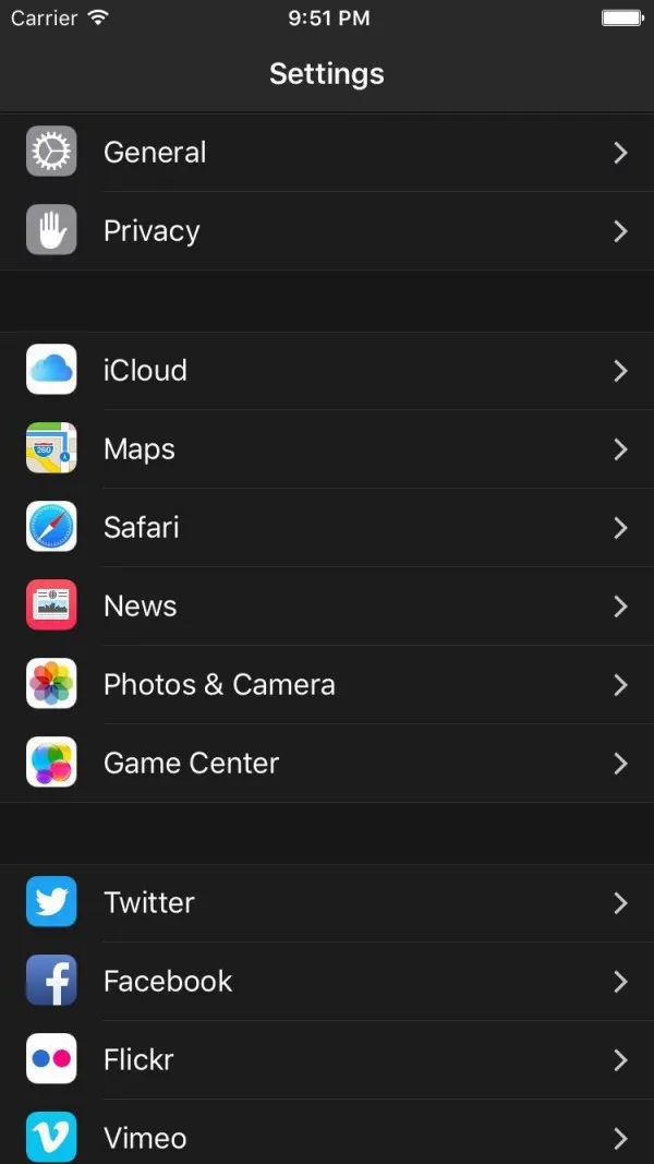 iOS 10暗色模式设置截图曝光 Control Center或添3G/4G控制