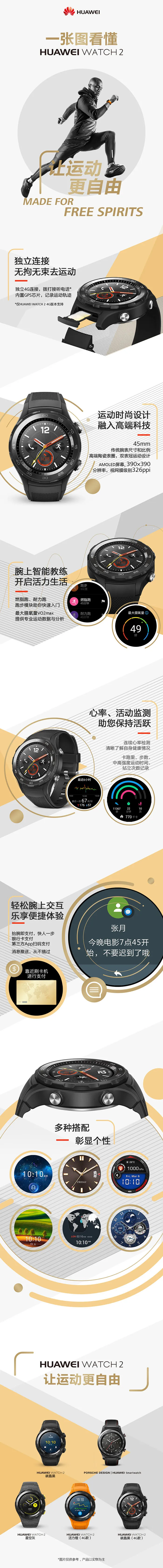 华为发布WATCH 2智能手表：支持4G网络、Porsche Design，卖329欧起