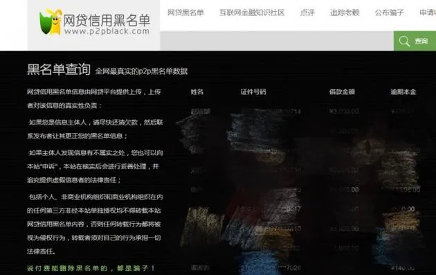 P2P乱象迭出 网贷公司涉嫌非法公布欠款人隐私