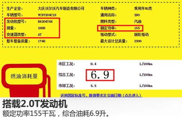 沃尔沃国产旗舰轿车动力曝光 同级最低油耗？