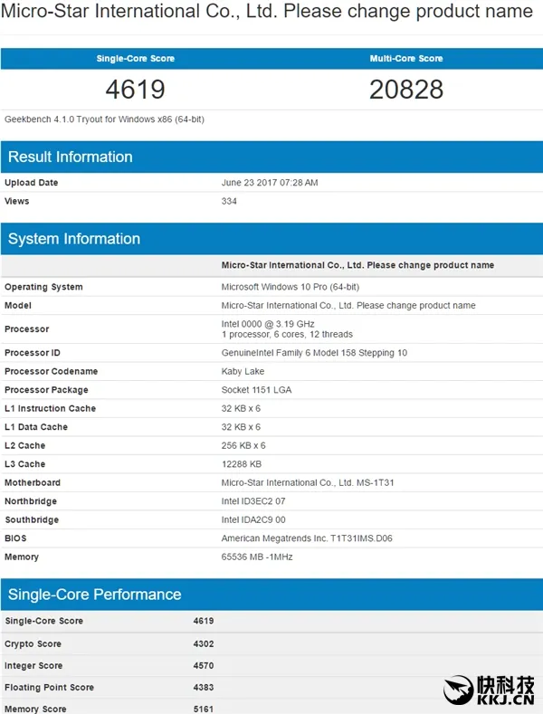 首上六核！Intel 8代酷睿i7跑分曝光：对比AMD无优势