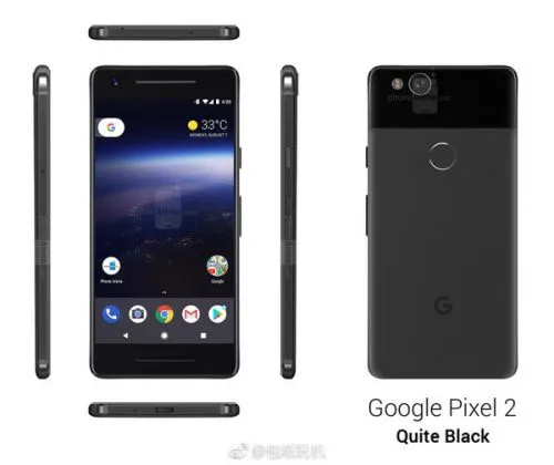 谷歌Pixel 2大图流出 窄边框但是脸挺长