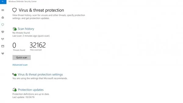 Windows Defender安全中心亮相：全方位保护你的电脑