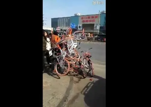 摩拜单车在济南又遭劫了