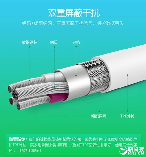 坚不可摧！公牛发布苹果安卓二合一数据线