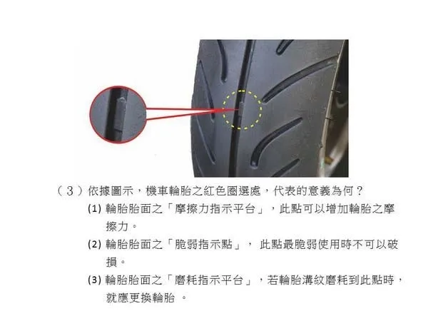 台湾摩托车考题曝光 网友：内地电动车都学着点