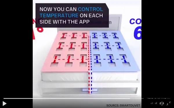 售价超2000！史上最聪明的被子：手机调温度+自动铺床
