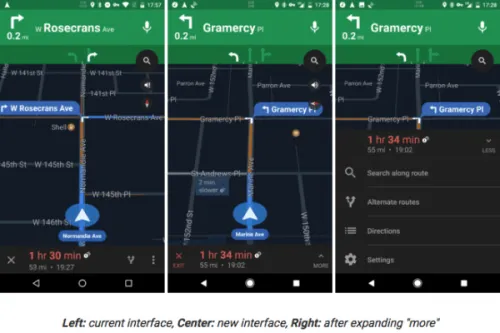谷歌新地图界面样式曝光 正在测试中