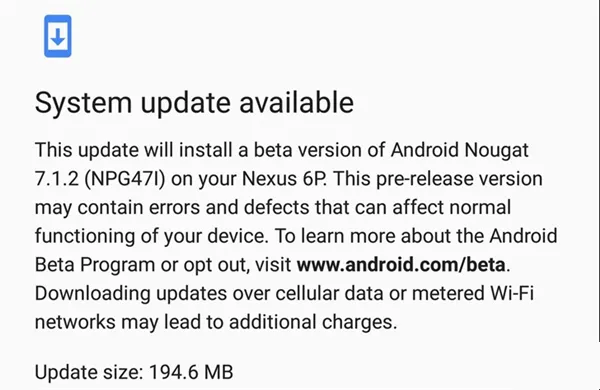 Android 7.1.2 Beta2发布 - Nexus 6P终于等到指纹手势