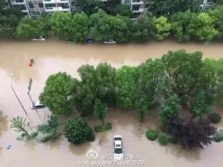 武汉后：南京一夜暴雨 大水围城地铁站灌水