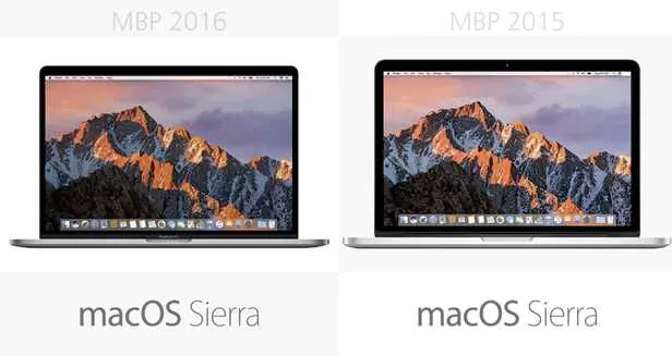 规格参数对比：15寸MacBook Pro 2016 vs 2015