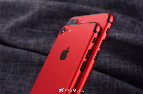 外观靓了！iPhone 7中国红抢先亮相：骚气十足