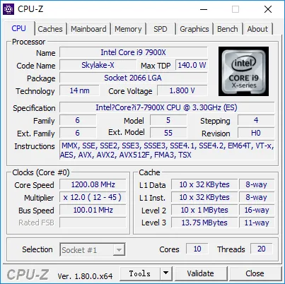 测试Core i9-7900X时的小发现：Skylake-X其实有类似FIVE的东西