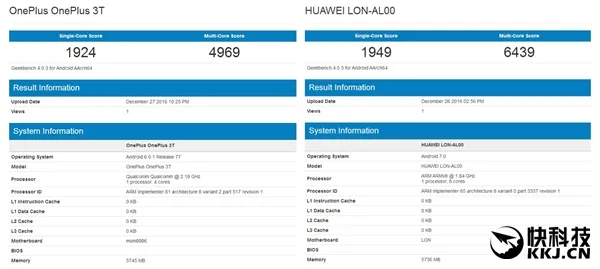 骁龙835 GeekBench跑分曝光：8核力压821、内存狂野