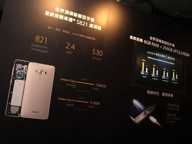 首发骁龙821！华硕ZenFone 3 Deluxe发布