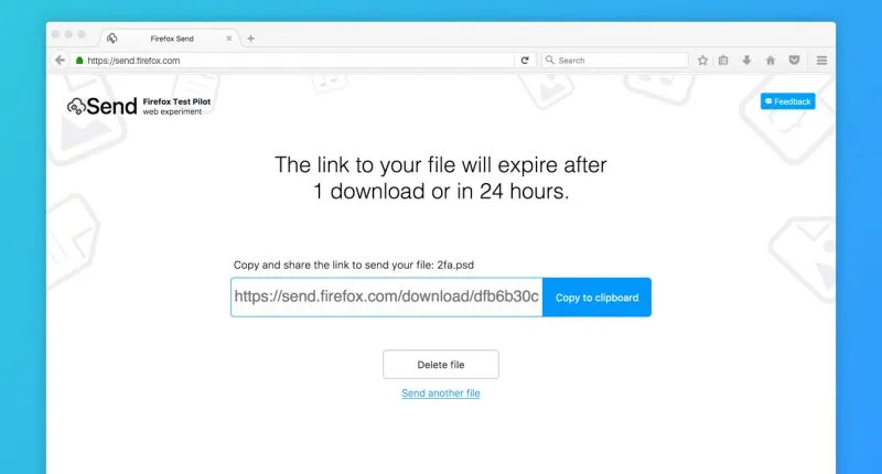 Mozilla推出“Send”文件分享服务，下载一次后文件即自动销毁