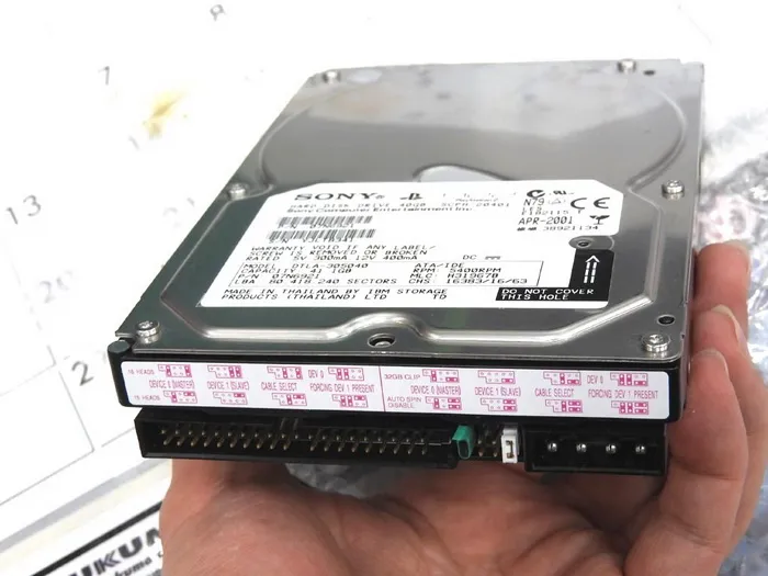 什么？黑科技点满的索尼还出过40GB硬盘？