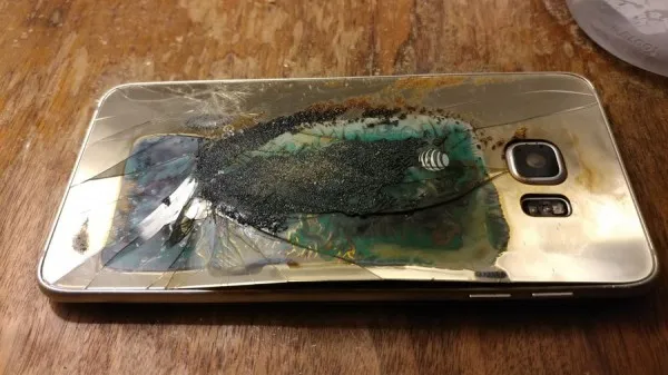 [图]Galaxy S6 Edge Plus过夜充电发生爆炸