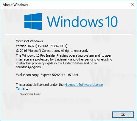 [图]Windows 10 Build 14986迎累积更新KB3206309