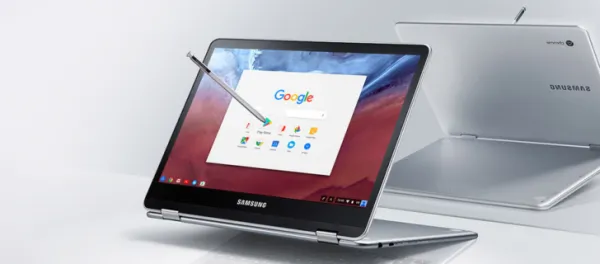 [图]三星新Chromebook笔记本曝光：支持360度旋转、配备触控笔