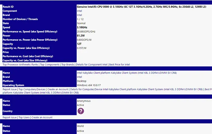 6核12线程的Coffee Lake处理器曝光：频率3.1-4.2GHzGHz，81W功耗