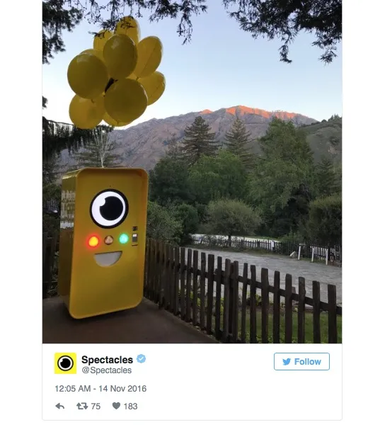 第二台Snapchat Spectacles自动贩卖机亮相Big Sur州立公园