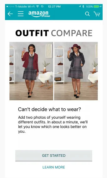 亚马逊全新Outfit Compare功能将对用户的着装作出评价