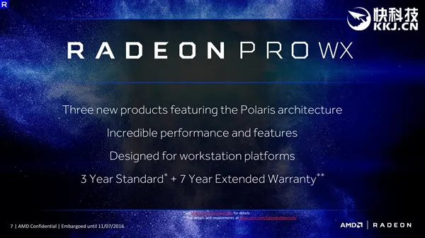 14nm北极星！AMD Radeon Pro WX专业显卡正式发布