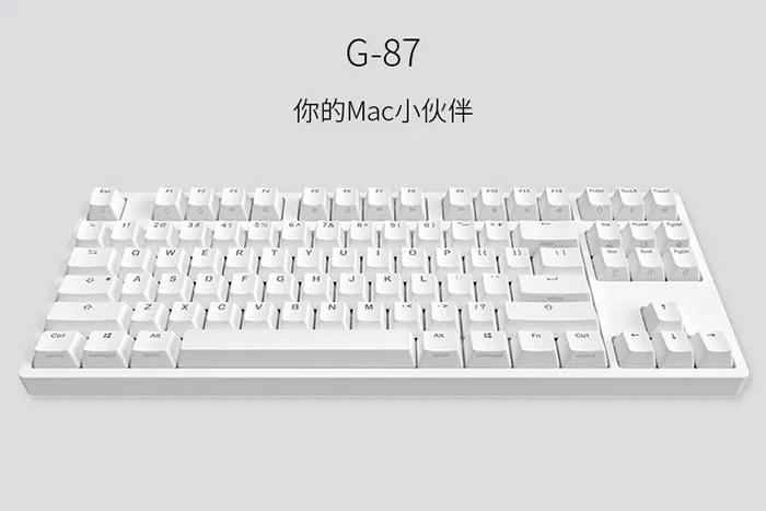 Mac用户桌上的小伙伴，ikbc推新一代G87、G104机械键盘