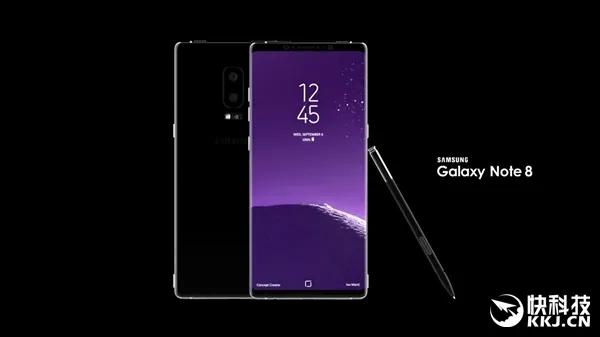 三星Galaxy Note8最逼真概念渲染图：很完美的说