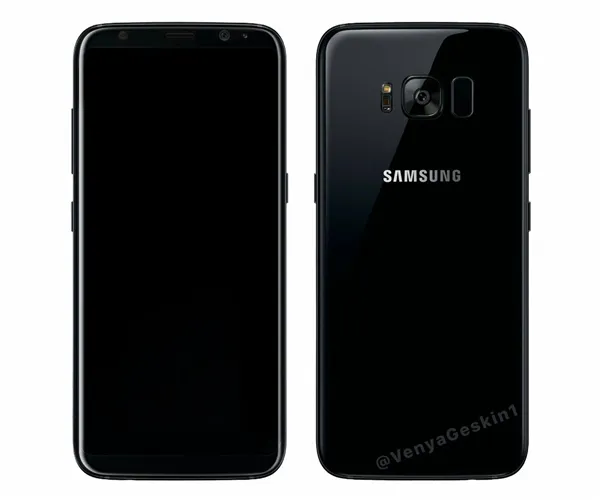 三星Galaxy S8新模型图曝光：超高屏占比极窄边框一览无余