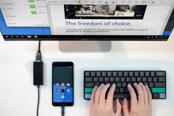 Remix OS手机版来了！安卓系统一秒跑上桌面