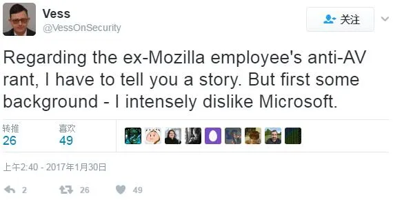 谷歌工程师：微软家的Defender表现得最像一款杀毒软件