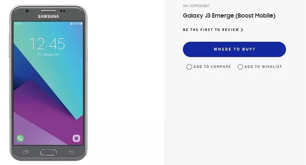 三星 Galaxy J3 Emerge 在美开放预订：售 235 美元